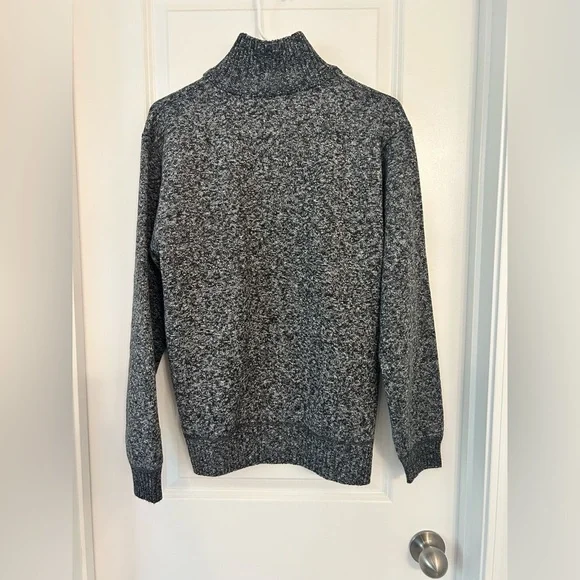 YeoKou Men’s Gray Full-Zip Sweater Jacket with Fleece Lining – Size Small - Picture 4 of 6